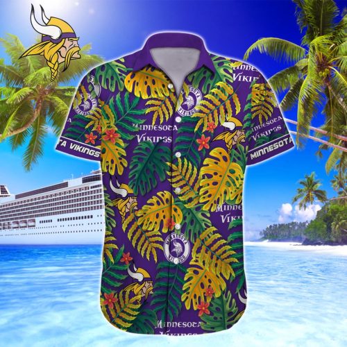 Minnesota Vikings NFL Printed Hawaiian Shirt Custom Gift