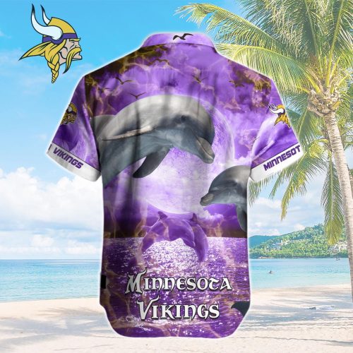 Minnesota Vikings NFL Printed Hawaiian Shirt Custom Gift