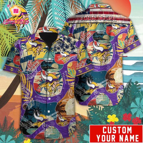 Minnesota Vikings NFLCustom Hawaiian shirt Gift