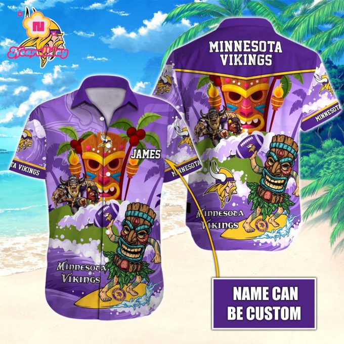 Minnesota Vikings NFLHawaiian shirt Custom Gift