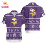 Minnesota Vikings Ugly Christmas 3D Printed Sweatshirt Ugly Hawaiian Shirt