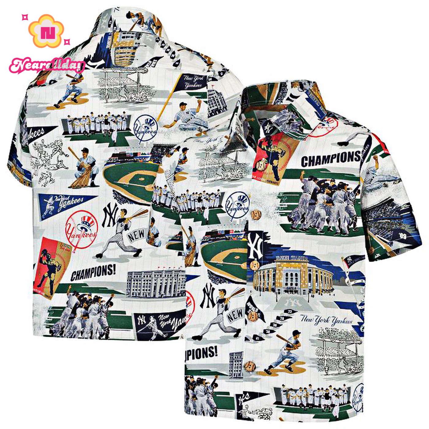 MLB 2023 New York Yankees Hawaiian Shirt – Official Team Merchandise MLB 2023 New York Yankees Hawaiian Shirt – Official Team Merchandise