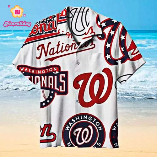 MLB 2023 Washington Nationals Hawaiian Shirt: Official Team Gear for Fans