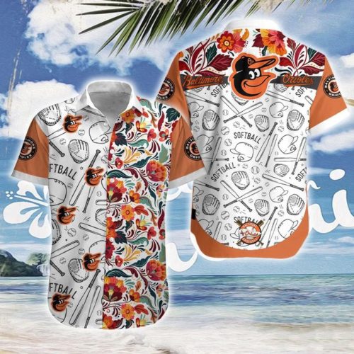 MLB Baltimore Orioles Surfboard Hawaiian Shirt for Summer Fun