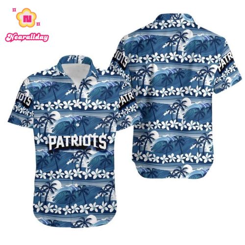 New England Patriots Coconut Trees NFL Gift For Fan Hawaii Shirt and S