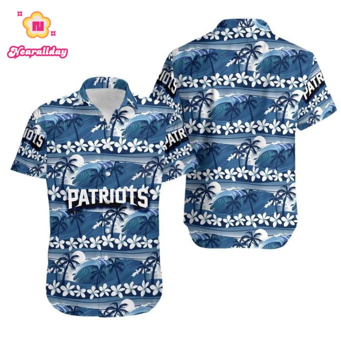 New England Patriots Coconut Trees NFL Gift For Fan Hawaii Shirt and S