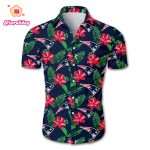 New England Patriots Hawaiian Shirt Floral Button Up