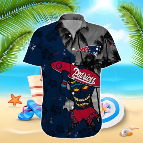 New England Patriots NFL Printed Hawaiian Shirt Custom Gift