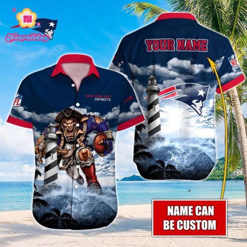 New England Patriots NFL Printed Hawaiian Shirt Custom Gift
