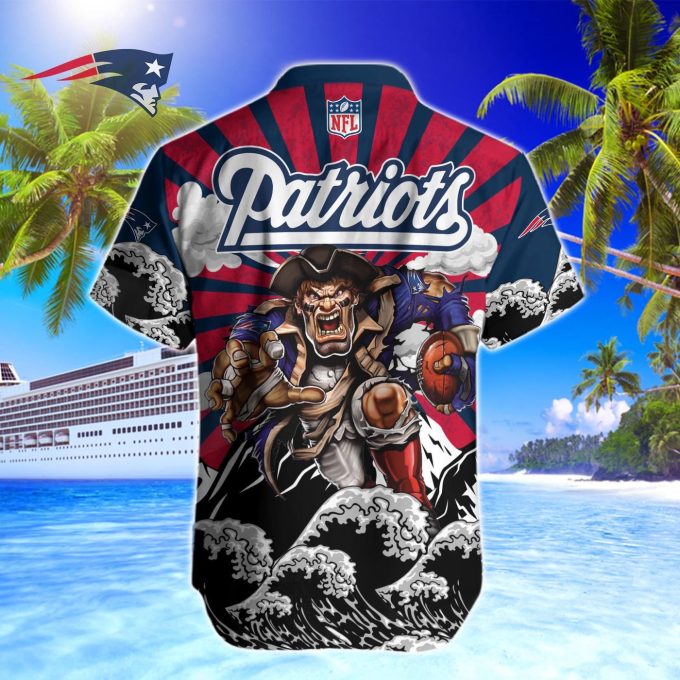 New England Patriots NFL Printed Hawaiian Shirt Custom Gift