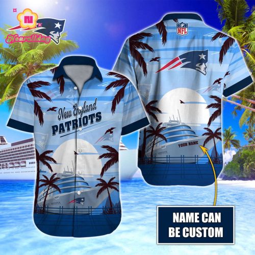 New England Patriots NFL Printed Hawaiian Shirt Custom Gift