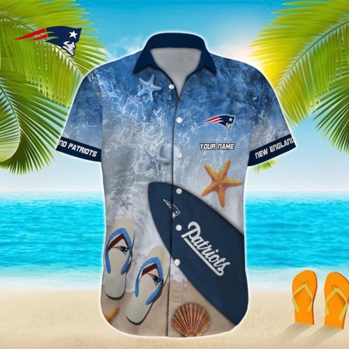 New England Patriots NFL Printed Hawaiian Shirt Custom Gift
