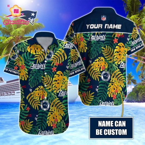 New England Patriots NFL Printed Hawaiian Shirt Custom Gift