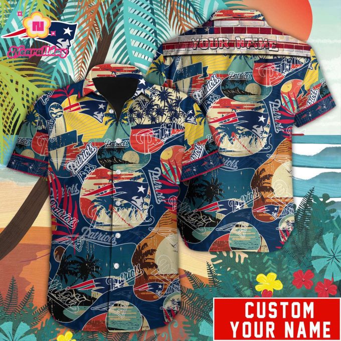 New England Patriots NFLCustom Hawaiian shirt Gift