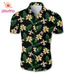 New Orleans Saints Hawaiian Shirt Floral Button Up New Orleans Saints Hawaiian Shirt Floral Button Up