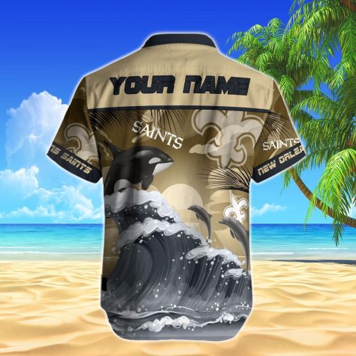 New Orleans Saints NFL Printed Hawaiian Shirt Custom Gift