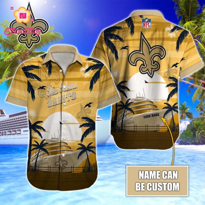 New Orleans Saints NFL Printed Hawaiian Shirt Custom Gift