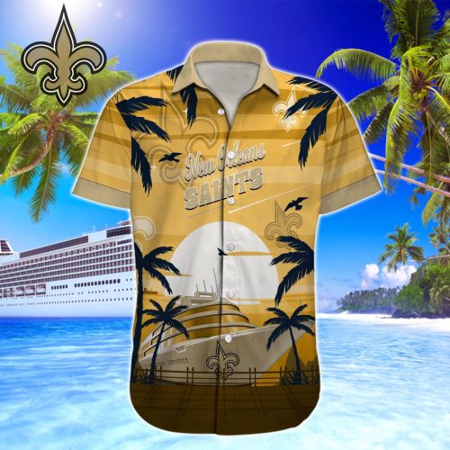 New Orleans Saints NFL Printed Hawaiian Shirt Custom Gift