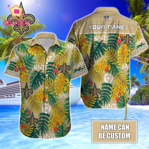 New Orleans Saints NFL Printed Hawaiian Shirt Custom Gift