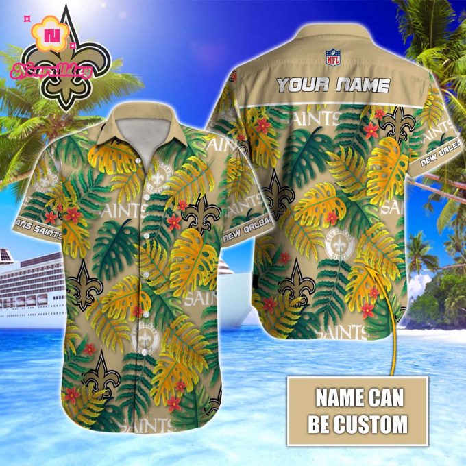 New Orleans Saints NFL Printed Hawaiian Shirt Custom Gift