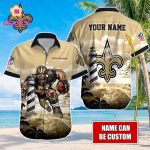 New Orleans Saints NFL Printed Hawaiian Shirt Custom Gift