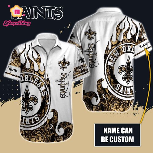 New Orleans Saints NFL Printed Hawaiian Shirt Custom Gift