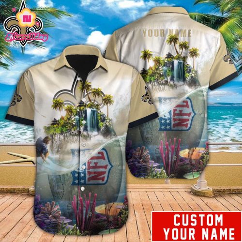 New Orleans Saints NFL Printed Hawaiian Shirt Custom Gift
