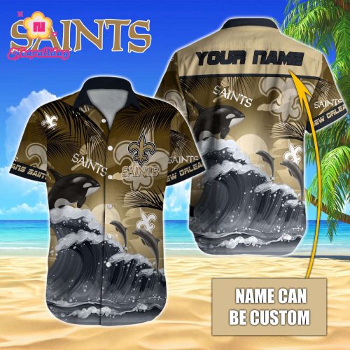 New Orleans Saints NFL Printed Hawaiian Shirt Custom Gift
