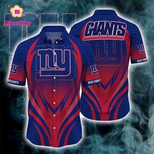 New York Giants Button Down Shirt 3D Print GiftFS