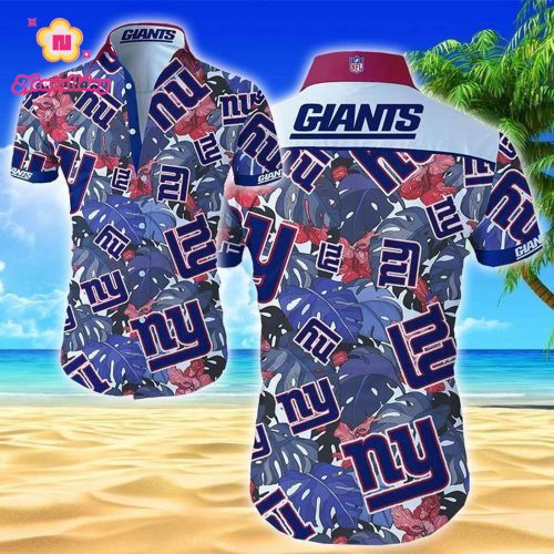 New York Giants Hawaiian Aloha Shirt For Hot Fans
