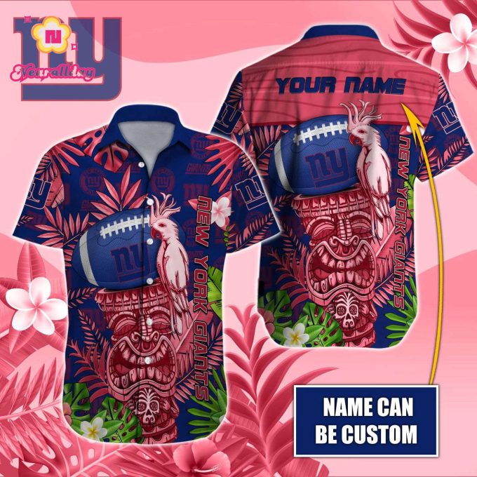 New York Giants NFL Printed Hawaiian Shirt Custom Gift