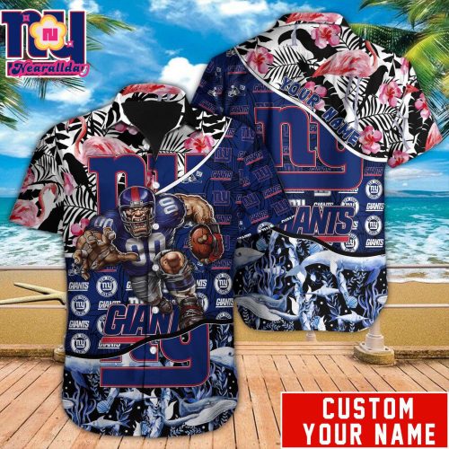 New York Giants NFL Printed Hawaiian Shirt Custom Gift