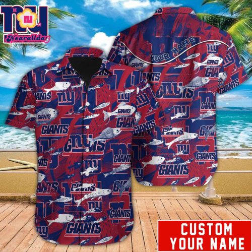 New York Giants NFL Printed Hawaiian Shirt Custom Gift