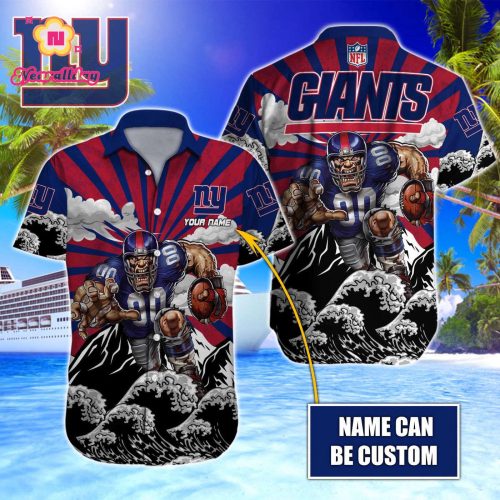 New York Giants NFL Printed Hawaiian Shirt Custom Gift