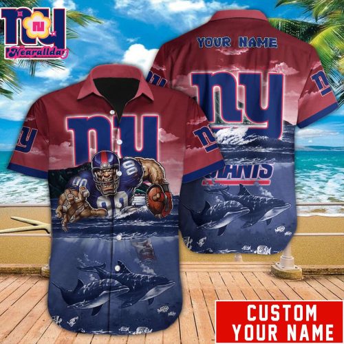 New York Giants NFL Printed Hawaiian Shirt Custom Gift