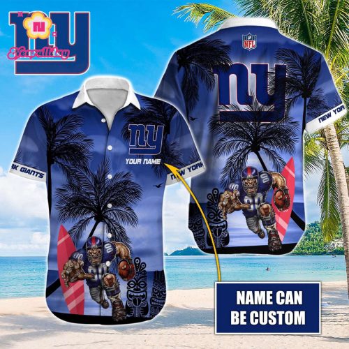 New York Giants NFL Printed Hawaiian Shirt Custom Gift