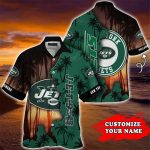 New York Jets Hawaiian Shirt Customize Your Name New York Jets Hawaiian Shirt Customize Your Name