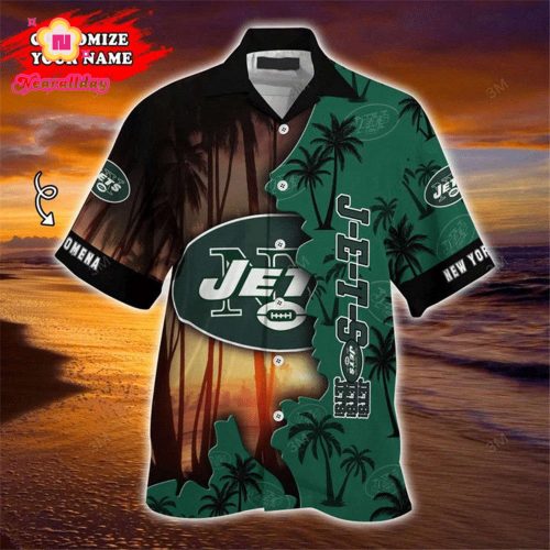 New York Jets Hawaiian Shirt Customize Your Name