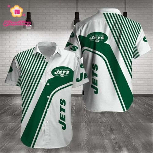 New York Jets Hawaiian Shirts Pattern Stripe
