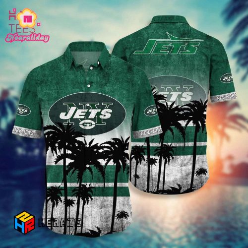 New York Jets Nfl Hawaii Shirt Short Style Hot Trending Summer Hawaiian Nfl