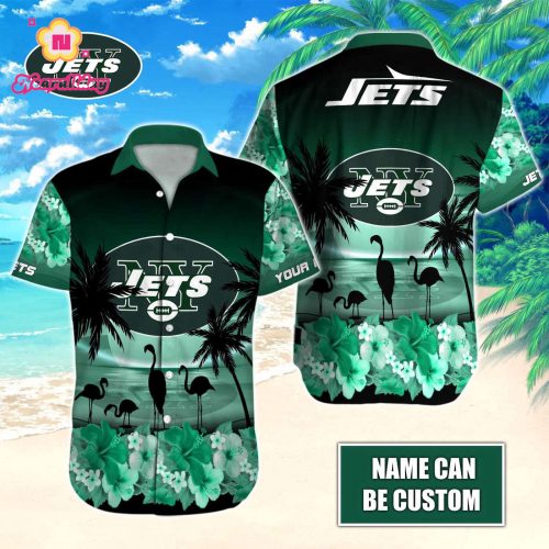 New York Jets NFL Printed Hawaiian Shirt Custom Gift