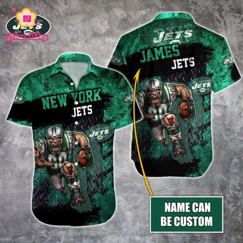 New York Jets NFL Printed Hawaiian Shirt Custom Gift