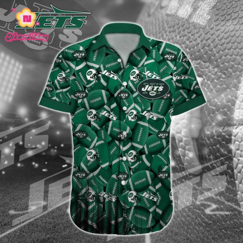 New York Jets NFL Printed Hawaiian Shirt Custom Gift