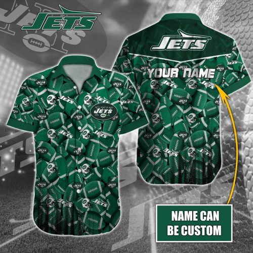New York Jets NFL Printed Hawaiian Shirt Custom Gift