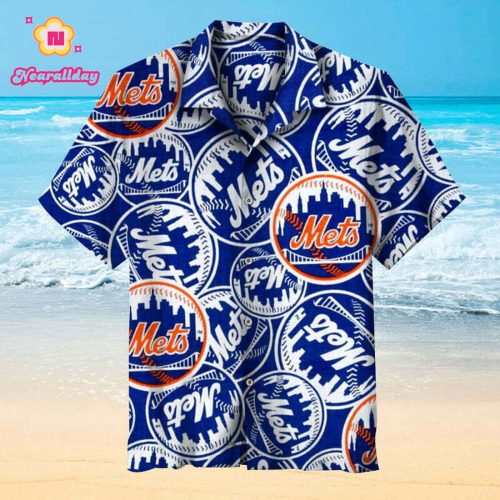 Vintage New York Mets Hawaiian Shirt – Nostalgic Classic Design