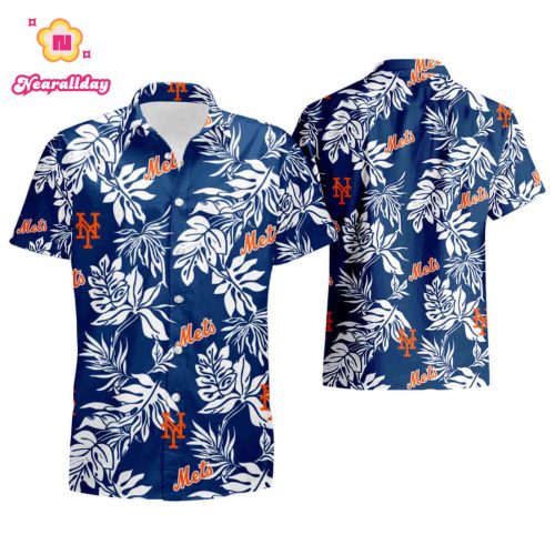 2023 New York Mets Tropical Flower Hawaiian Shirt – Summer Style Statement!