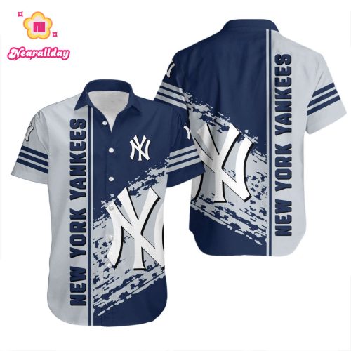 New York Yankees Hawaiian Shirt - MLB Quarter Style for Fans