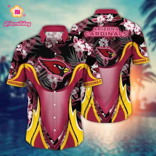 NFL Arizona Cardinals Hawaiian Shirt Flowers Summer Gift For Friend