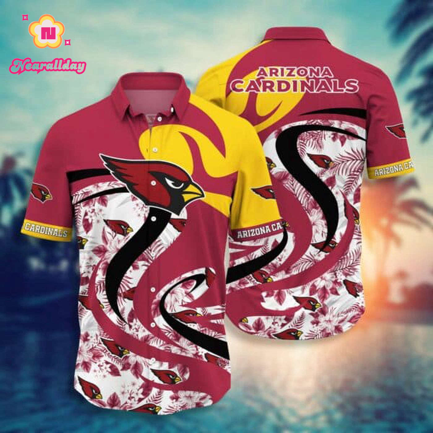 NFL Arizona Cardinals Hawaiian Shirt Style Hot Trending 2 NFL Arizona Cardinals Hawaiian Shirt Style Hot Trending 2
