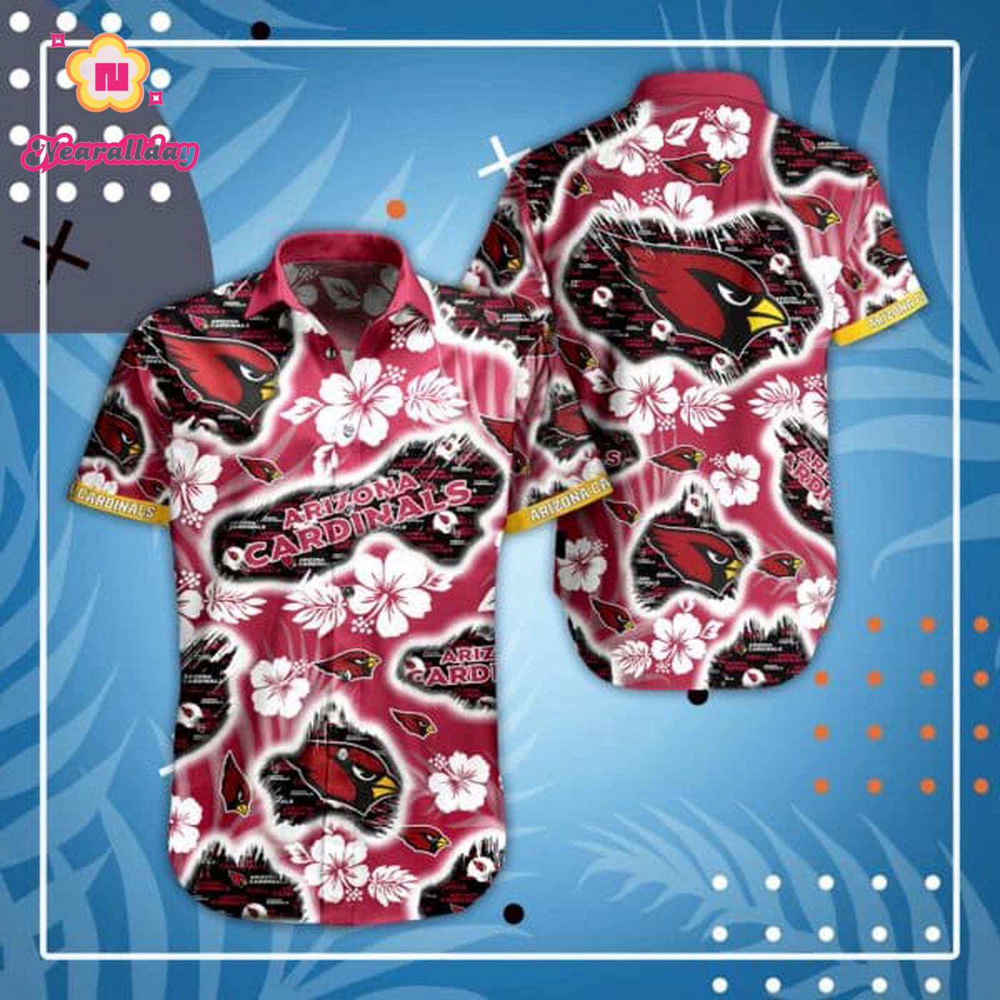 NFL Arizona Cardinals Hawaiian Shirt Summer 1 NFL Arizona Cardinals Hawaiian Shirt Summer 1